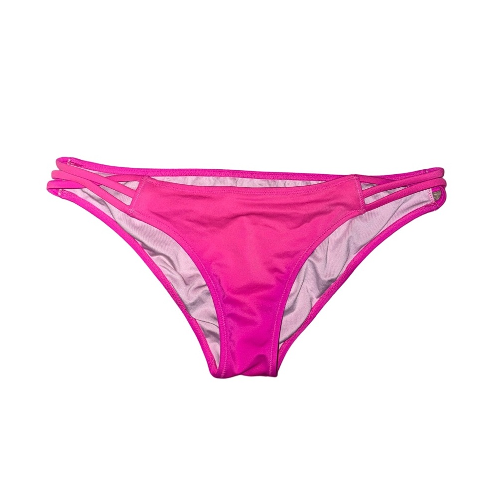 Victoria's Secret Hot Pink The Strappy Cheeky Bikini Bottoms